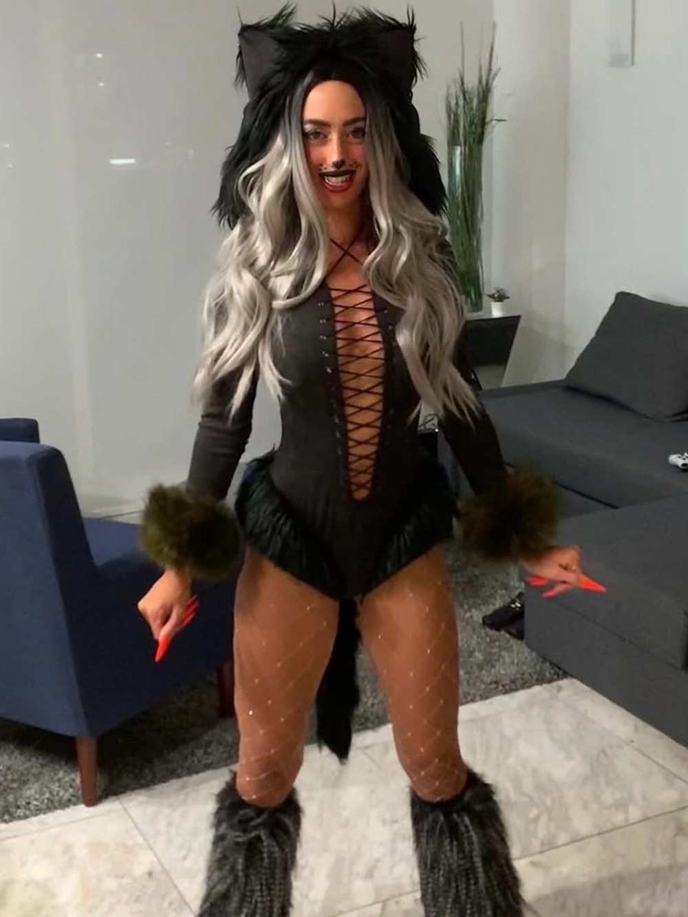 Roma Vicious Cat costume Small